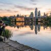 Как правильно фотографировать городские отражения в фонтанах и озёрах