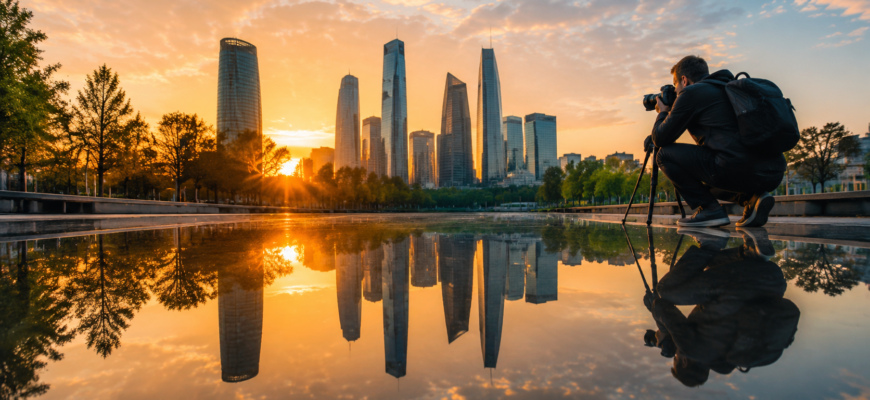 Зеркало города: как фотографировать отражения в фонтанах и озёрах